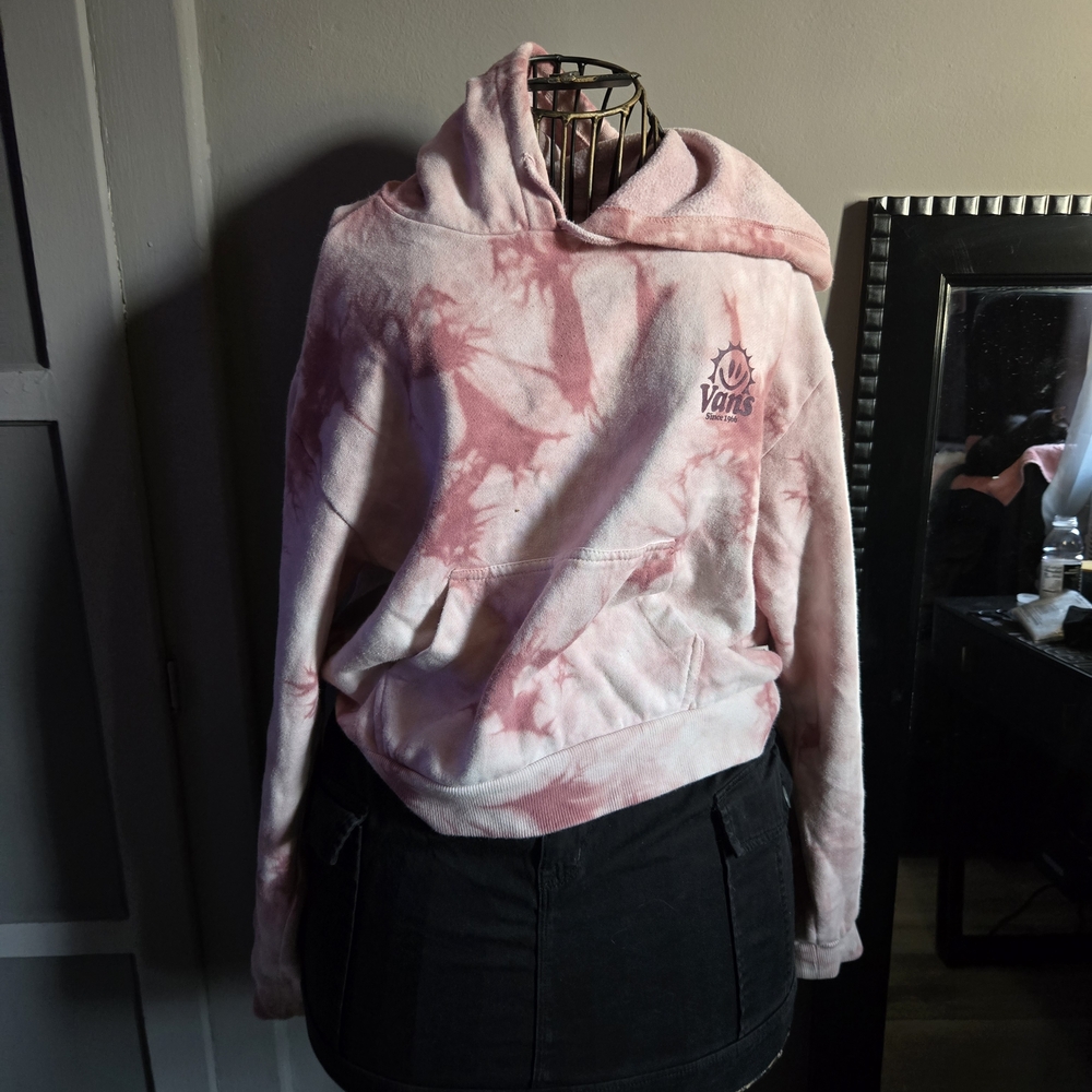 Vans Women's Pink Tie-Dye Hoodie